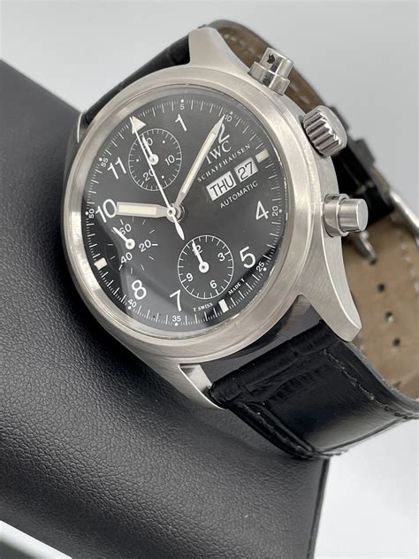 iwc chrono titanio|iwc pilots flieger chronograph automatic.